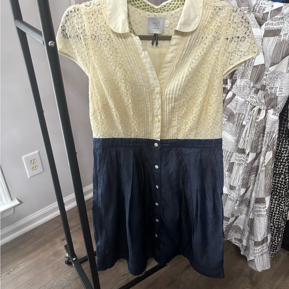 HD in Paris Yellow and Navy Dress